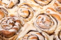 Top View Appetizing Cinnamon Buns