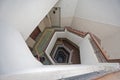 Top View of Art deco staircase, Mumbai, Royalty Free Stock Photo