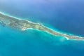 Top View of Bahamas, Paradise Beach Royalty Free Stock Photo