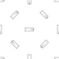 Top view bathtube pattern seamless vector