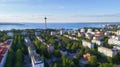 Top view of beautiful city Tampere Royalty Free Stock Photo