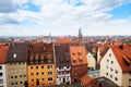 Top view from beautiful Kaiserburg, Nuremberg