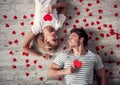 Romantic young couple Royalty Free Stock Photo