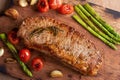 Grilled Beef sirloin steak Royalty Free Stock Photo
