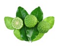 Top view of Bergamot fruit isolated on the white background Royalty Free Stock Photo