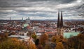 Panorama of Bielefeld. Autumn days.