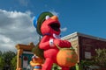 Top view of Big Elmo in Sesame Street Party Parade at Seaworld 164.