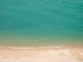 Top view bird eye of sea sand beach background concept Royalty Free Stock Photo