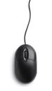 Top view of black computer mouse Royalty Free Stock Photo