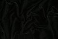 Top view of black velvet fabric as background Royalty Free Stock Photo