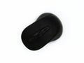 Top view of black wireless or Bluetooth computer mouse isolated on white background with clipping path. Royalty Free Stock Photo