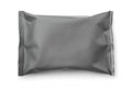 Top view of blank grey plastic food bag Royalty Free Stock Photo