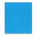 Top view of blank hardcover book with fabric cover blue color. isolated on white background. Royalty Free Stock Photo