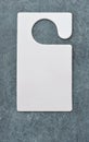 Top view of blank paper fragrance tag