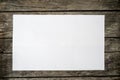 Top view of blank white piece of paper