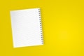 Blank Note Book on Colored Background Royalty Free Stock Photo