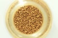 Top view of blended coffee