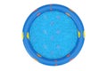Top View of Blue Rubber Inflatable Childrens Pool. 3d Rendering