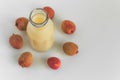 Bottle lychee smoothie Royalty Free Stock Photo