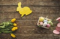 Flowers and easter decor set