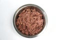 Top View Bowl of Cat Food Royalty Free Stock Photo