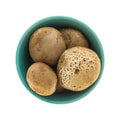 Baby bella mushrooms in a bowl Royalty Free Stock Photo