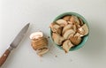 Baby bella mushrooms in a bowl Royalty Free Stock Photo