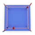 Top view on boxing ring. 3d Royalty Free Stock Photo