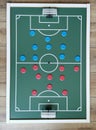 Top view of Brazilian Button Soccer Toy Royalty Free Stock Photo