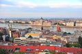 Top view of Budapest skyline Royalty Free Stock Photo