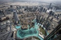 Top View from Burj Khalifa Dubai Royalty Free Stock Photo