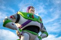 Top view of Buzz Light Yerar on sunset background at Hollywood Studios 99. Royalty Free Stock Photo