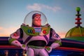 Top view of Buzz Light Yerar on sunset background at Hollywood Studios 136 Royalty Free Stock Photo