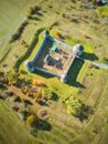 Top view of Bzovik fort during autumn Royalty Free Stock Photo