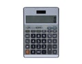 Top view, Calculator isolated on a white background. Royalty Free Stock Photo