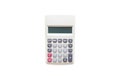 Top view of calculator isolated on a white background. Royalty Free Stock Photo