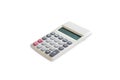 Top view of calculator isolated on a white background. Royalty Free Stock Photo