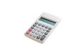 Top view of calculator isolated on a white background. Royalty Free Stock Photo