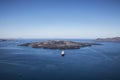 Top view of the Caldera from Santorini Royalty Free Stock Photo