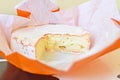 Top view of Camembert cheese