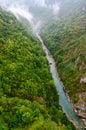 Top view of canyon of Tara river, Montenegro