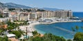 Top view of Cap d`Ail beach Royalty Free Stock Photo