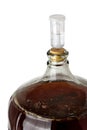 Top View of a Carboy of Fermenting Homebrew Beer Royalty Free Stock Photo