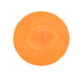Top view of Carrot isolated on white background Royalty Free Stock Photo