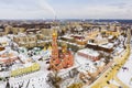 Top view of the Cathedral of the Ascension of the Lord in city of Tambov. Russia