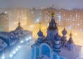 Top view of the Cathedral in Norilsk