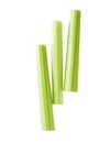 Top view of celery isolated on white background Royalty Free Stock Photo