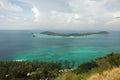 Top view of Chado Cliff view point on Adang island, From here you can see Koh Lipe