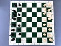 Top view of chessboard