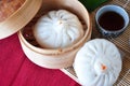 Top view of Chinese Pork Bun Royalty Free Stock Photo